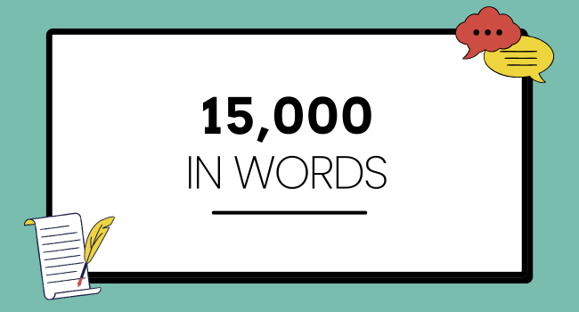 15000 in Words