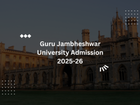 Guru Jambheshwar University Admission 2025-26