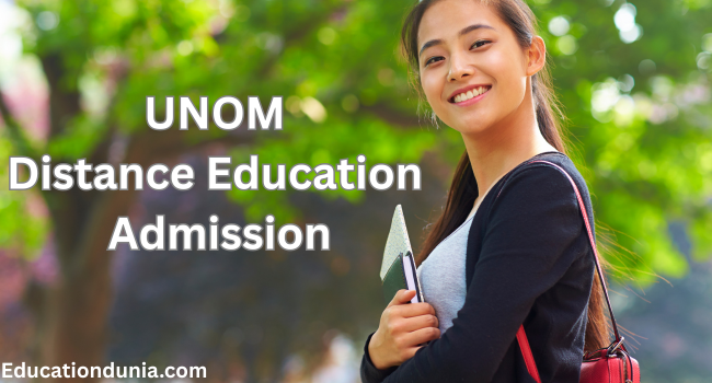 UNOM Distance Education Admission
